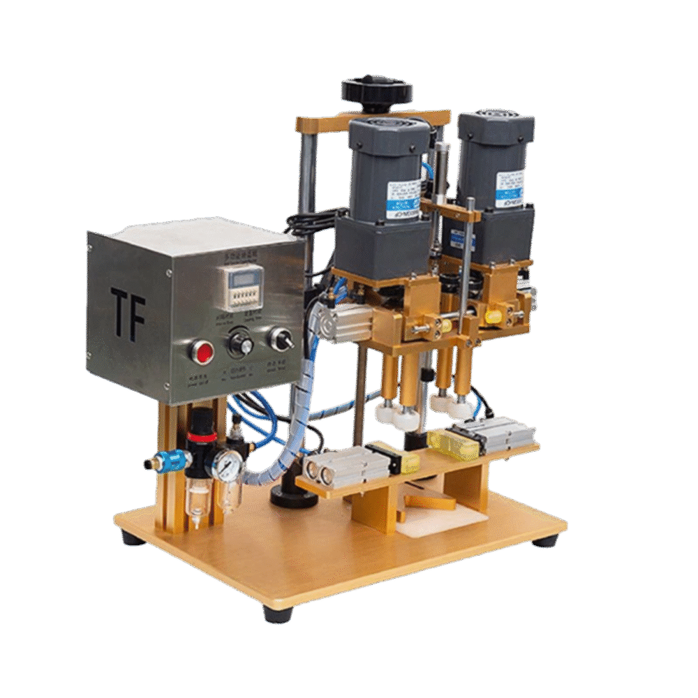 Máy đóng nắp chai để bàn Máy vặn nắp chai 2 motor, máy xoắn nắp chai