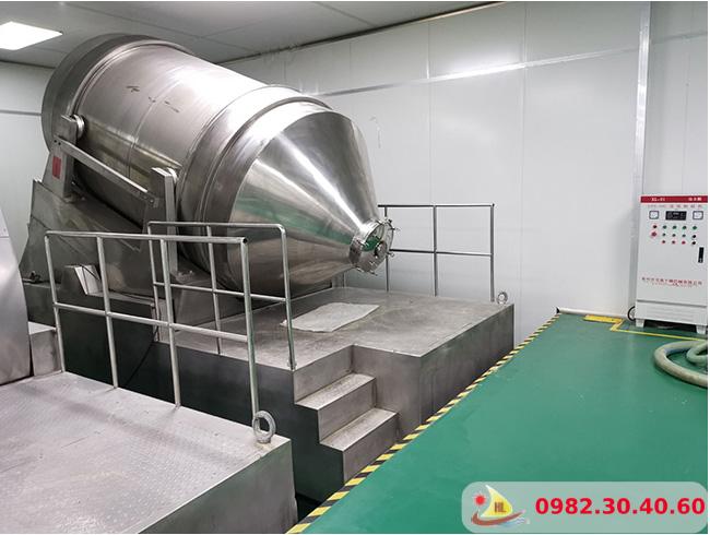 Máy chuyên dùng để trộn bột khô như bột sữa, bột thực phẩm, bột hóa chất